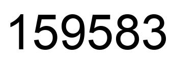Número 159583 imagen negro