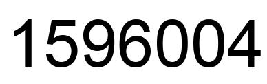 Número 1596004 imagen negro