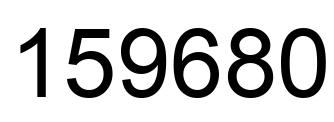 Number 159680 black image