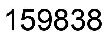 Número 159838 imagen negro