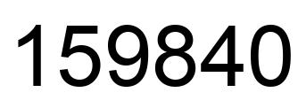 Número 159840 imagen negro