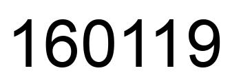 Number 160119 black image