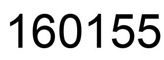 Number 160155 black image