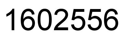 Número 1602556 imagen negro