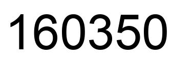 Number 160350 black image