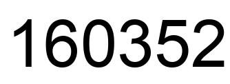 Number 160352 black image