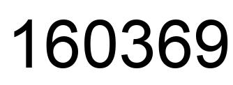 Número 160369 imagen negro