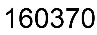 Número 160370 imagen negro