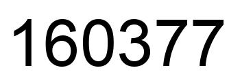Número 160377 imagen negro