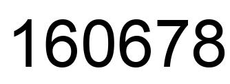 Número 160678 imagen negro