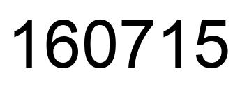 Number 160715 black image