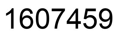 Número 1607459 imagen negro