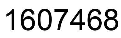 Número 1607468 imagen negro