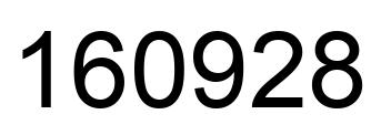 Number 160928 black image