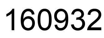 Number 160932 black image