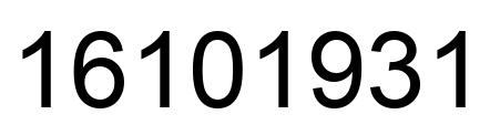 Número 16101931 imagen negro
