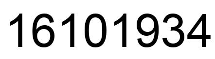 Número 16101934 imagen negro