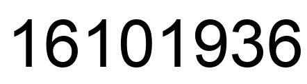 Número 16101936 imagen negro
