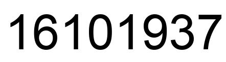 Número 16101937 imagen negro
