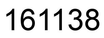 Number 161138 black image