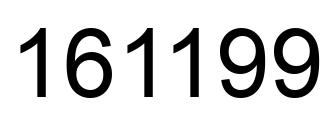 Number 161199 black image