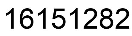 Número 16151282 imagen negro