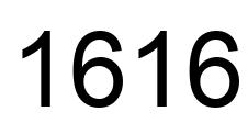 Number 1616 black image