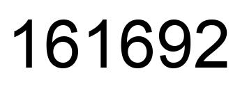 Number 161692 black image