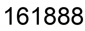 Number 161888 black image