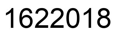 Number 1622018 black image