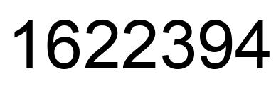 Número 1622394 imagen negro