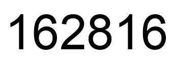 Number 162816 black image