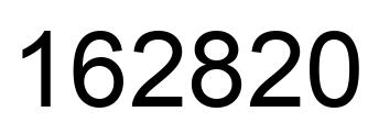 Number 162820 black image