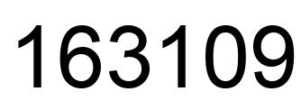 Number 163109 black image