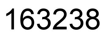 Number 163238 black image