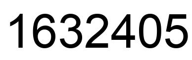 Número 1632405 imagen negro