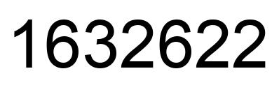 Number 1632622 black image