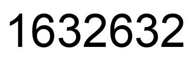 Number 1632632 black image