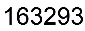 Number 163293 black image