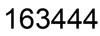 Número 163444 imagen negro