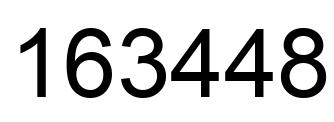 Number 163448 black image