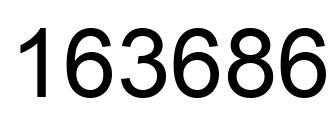 Number 163686 black image