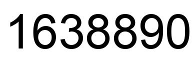 Number 1638890 black image