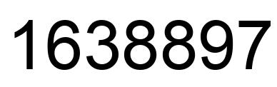 Number 1638897 black image