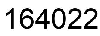 Número 164022 imagen negro