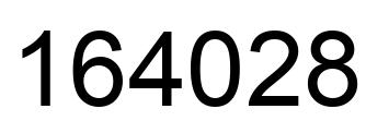 Número 164028 imagen negro