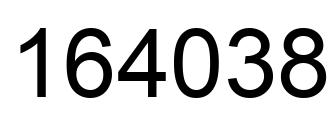 Número 164038 imagen negro