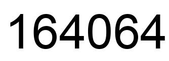 Número 164064 imagen negro