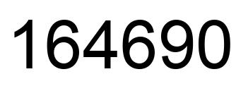 Número 164690 imagen negro