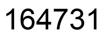 Número 164731 imagen negro